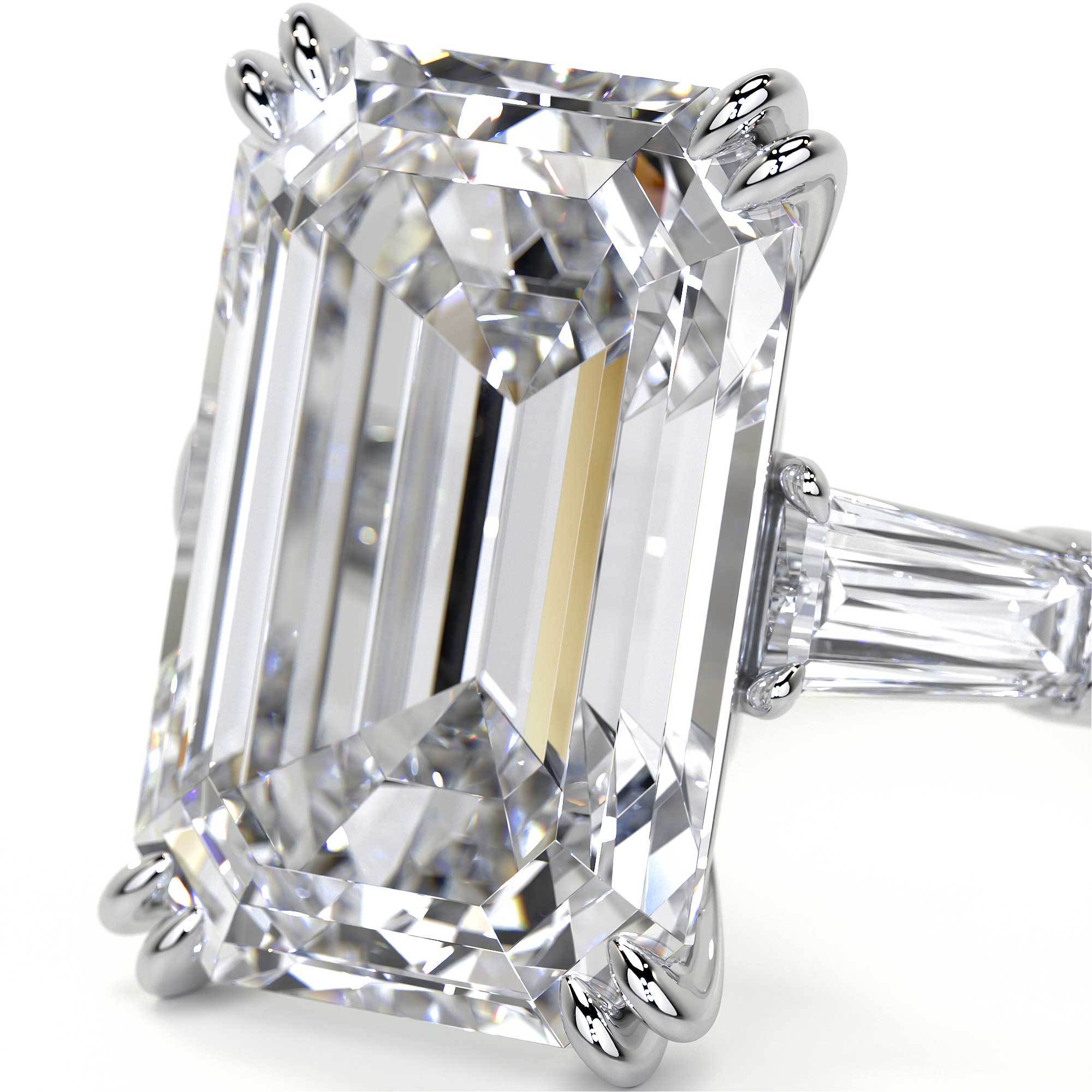Emerald Cut Diamond Ring, 8 CT - Rings - Leviev  Diamonds