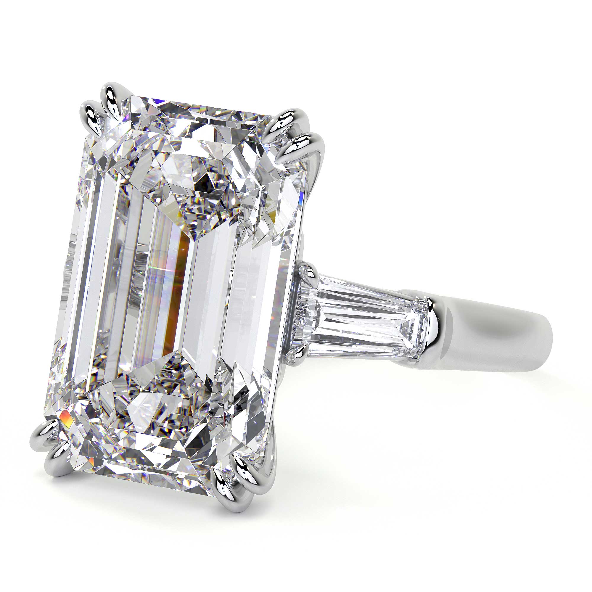 Emerald Cut Diamond Ring, 8 CT - Rings - Leviev  Diamonds