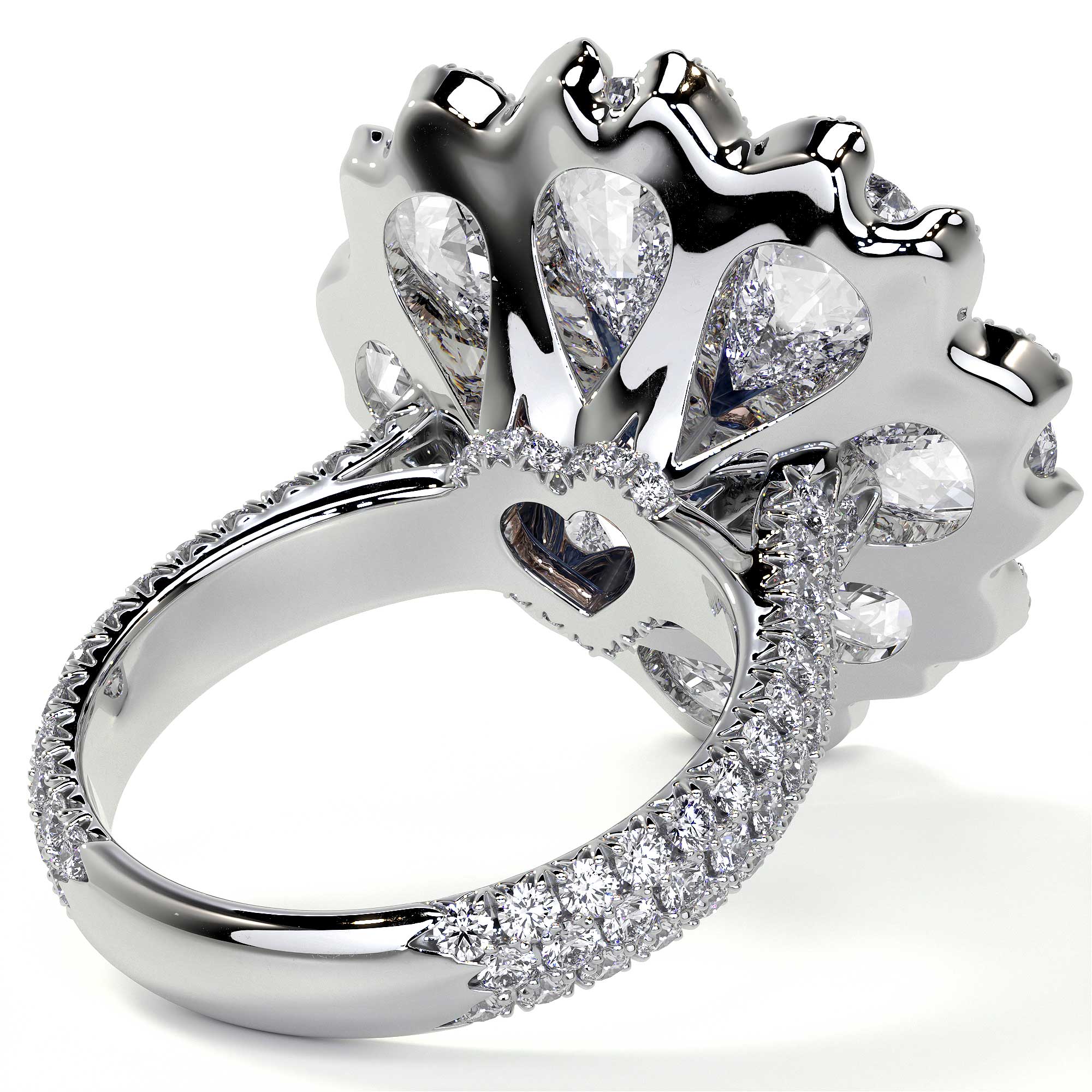 Heart Shaped Blue Diamond Ring - Rings - Leviev  Diamonds