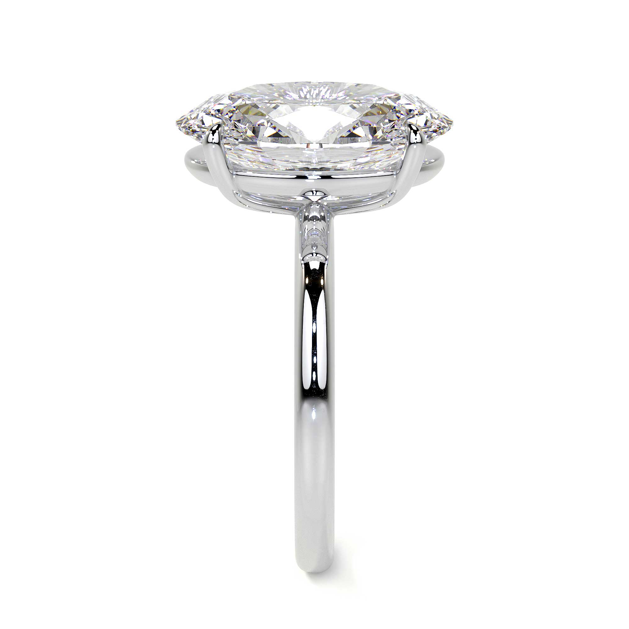 Oval Diamond Ring, 5 CT - Rings - Leviev  Diamonds