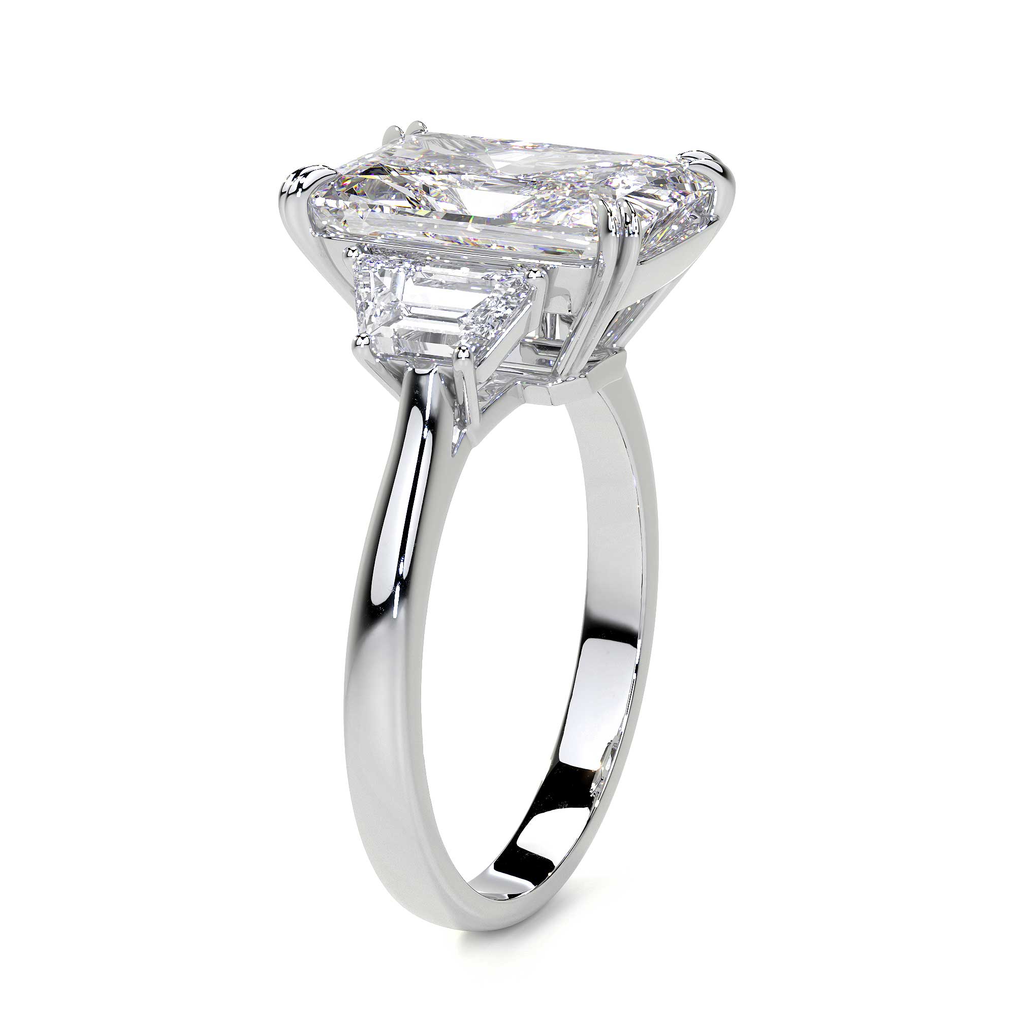 Radiant Cut Diamond Ring, 5 CT Leviev Rings High Jewelry, Radiant Leviev 