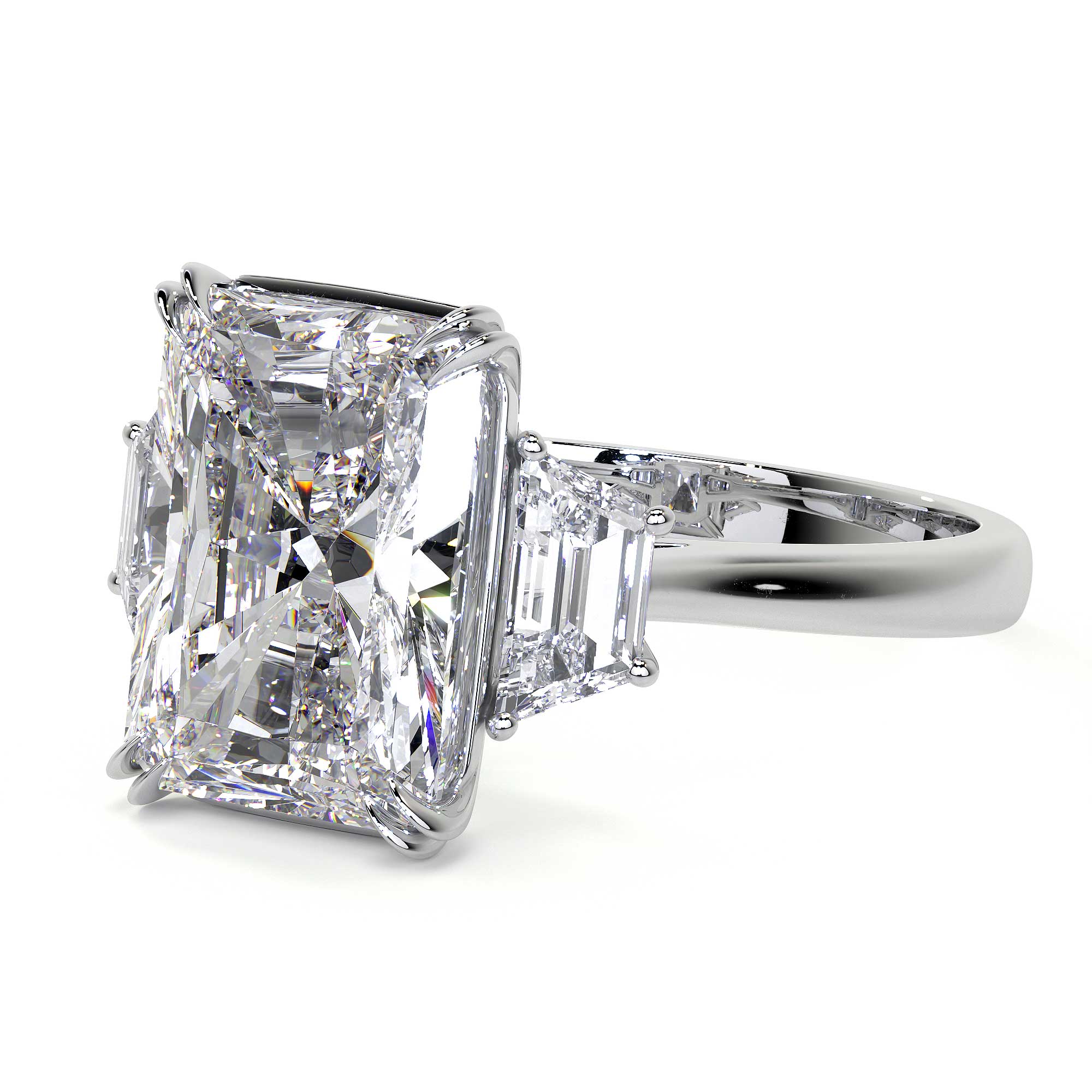 Radiant Cut Diamond Ring, 5 CT Leviev Rings High Jewelry, Radiant Leviev 