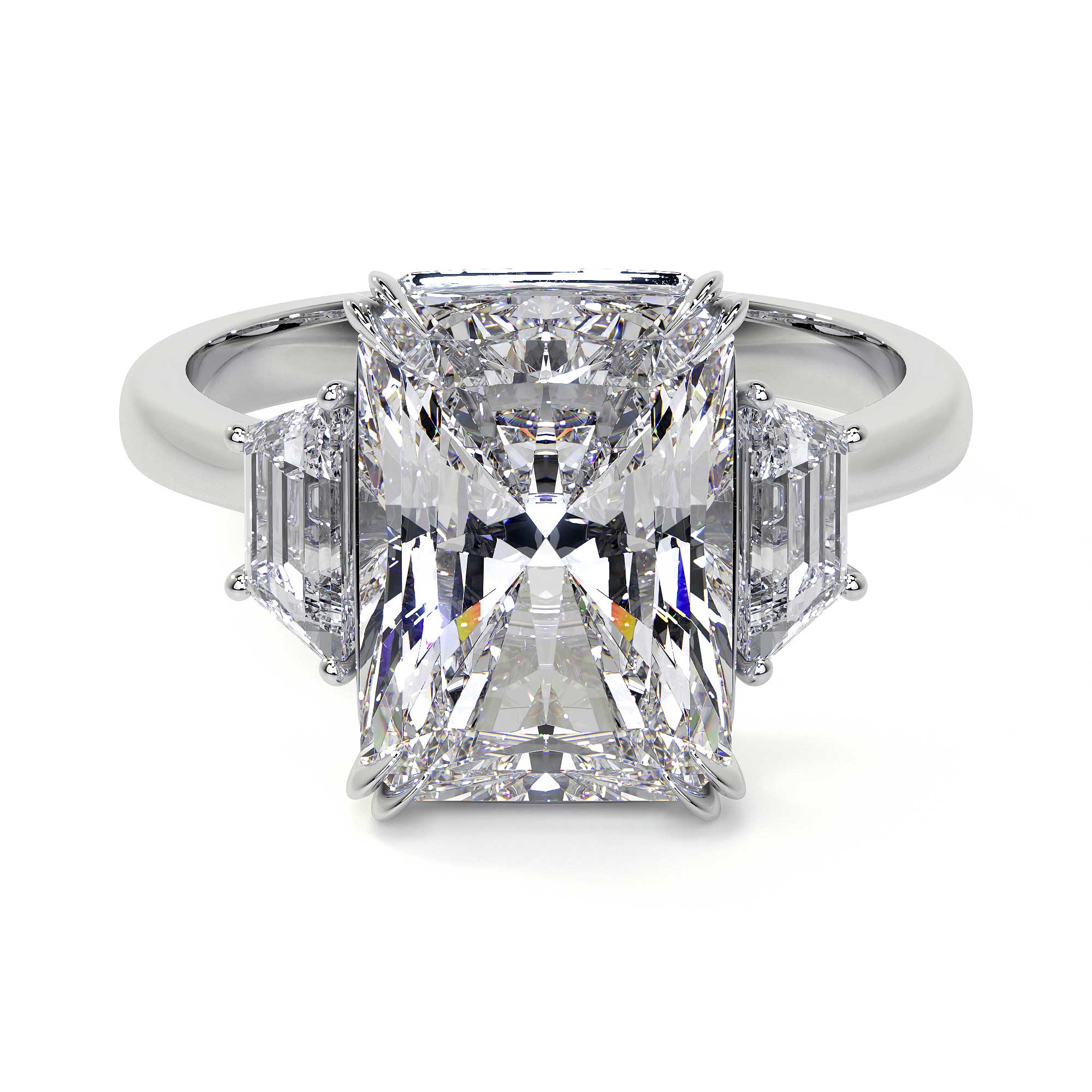 Radiant Cut Diamond Ring, 5 CT Leviev Rings High Jewelry, Radiant Leviev 