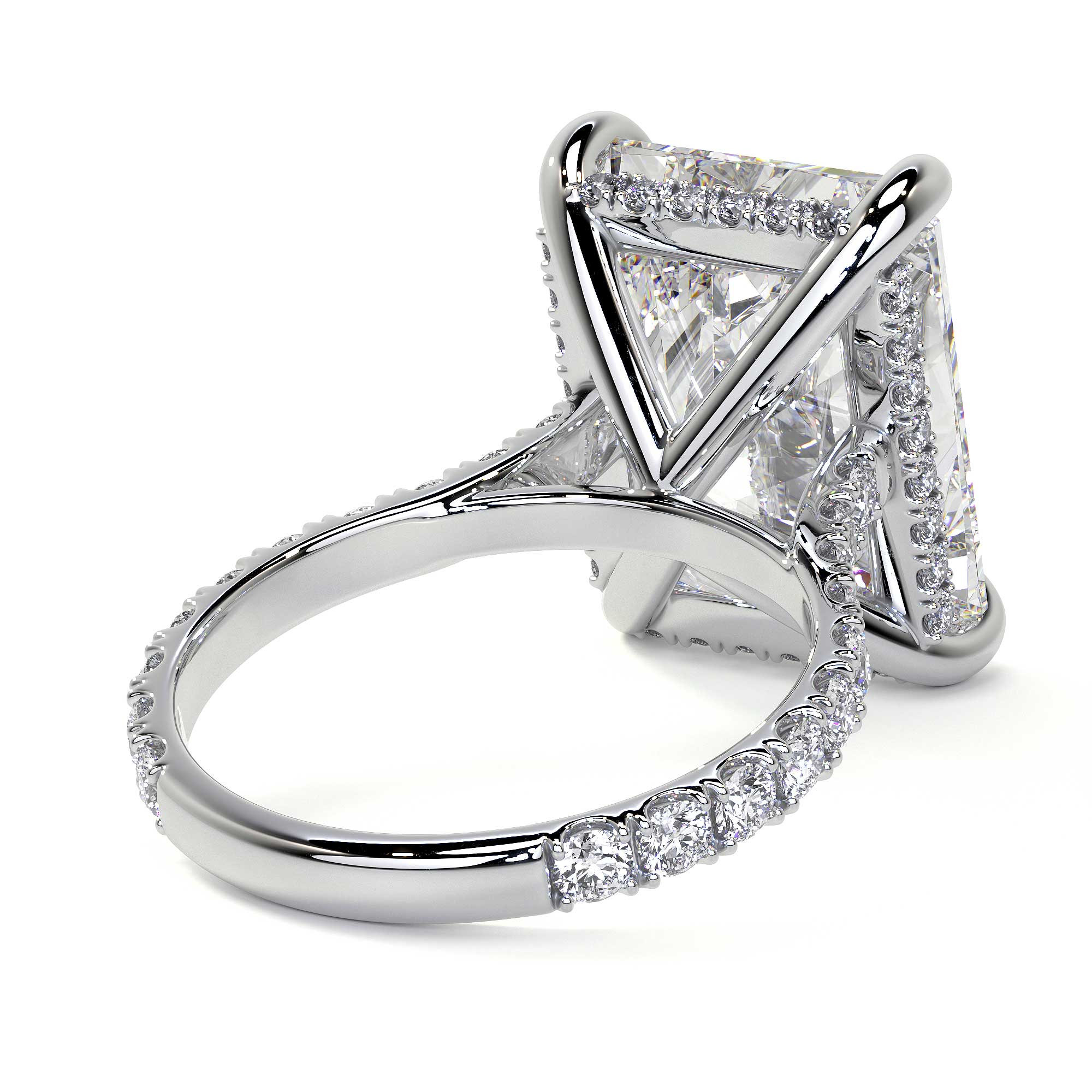 Radiant Cut Diamond Ring, 9 CT Leviev Rings High Jewelry, QUOTE, Radiant Leviev 