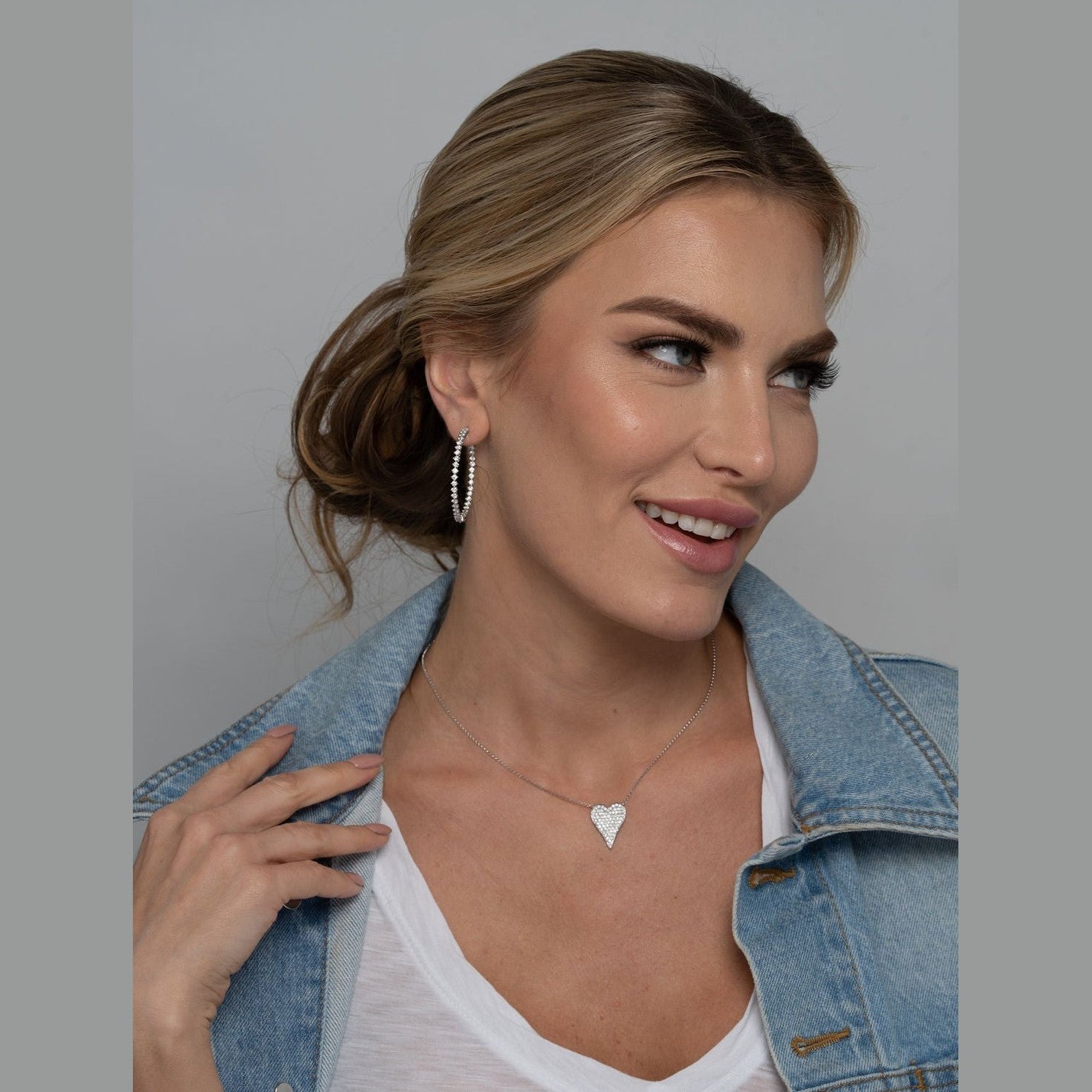 Round Diamond Hoop Earrings, 2.15 CT Leviev Earrings Leviev Signature, The Classic Collection Leviev 