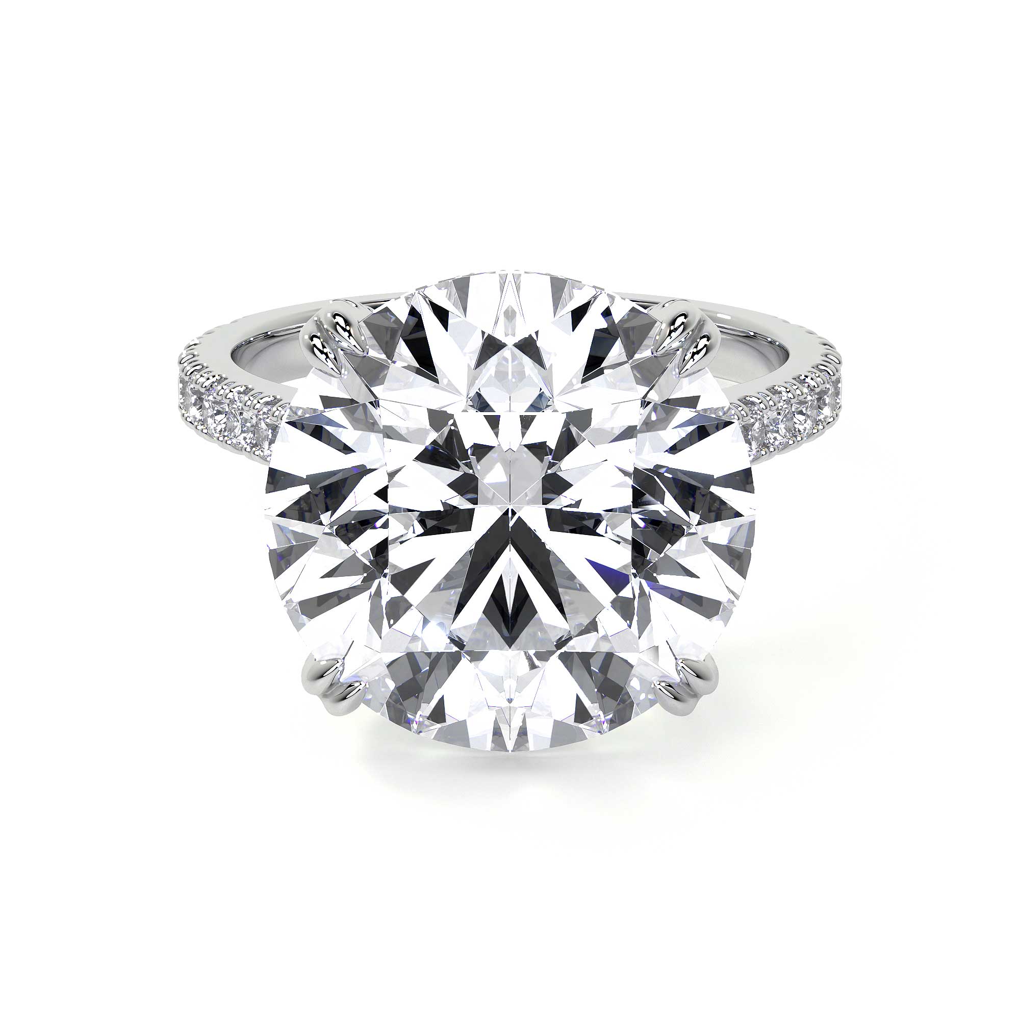 Round Solitaire Diamond Ring, 8.88 CT Leviev Rings High Jewelry, QUOTE, Round Diamond Leviev 