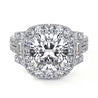 Cushion Cut Diamond Ring With Halo - Rings - Leviev Diamonds