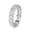 Diamond Eternity Band Ring with Halo - Rings - Leviev Diamonds