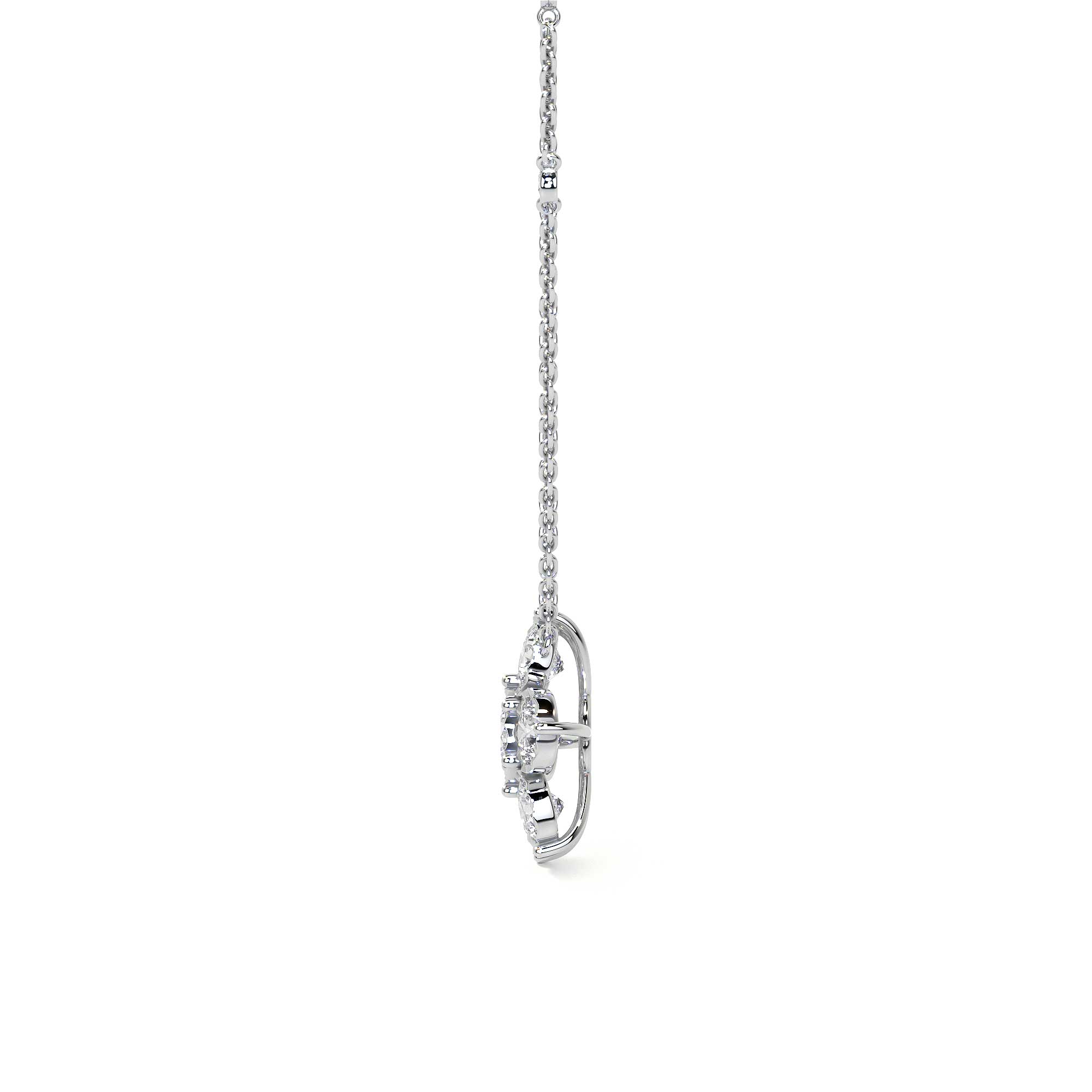 Clover Stainless Steel Cubic Zirconia Magnet Openable Necklace Pendant –  ZIVOM