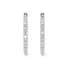 Diamond Hoop Earrings, Large - Earrings - Leviev Diamonds