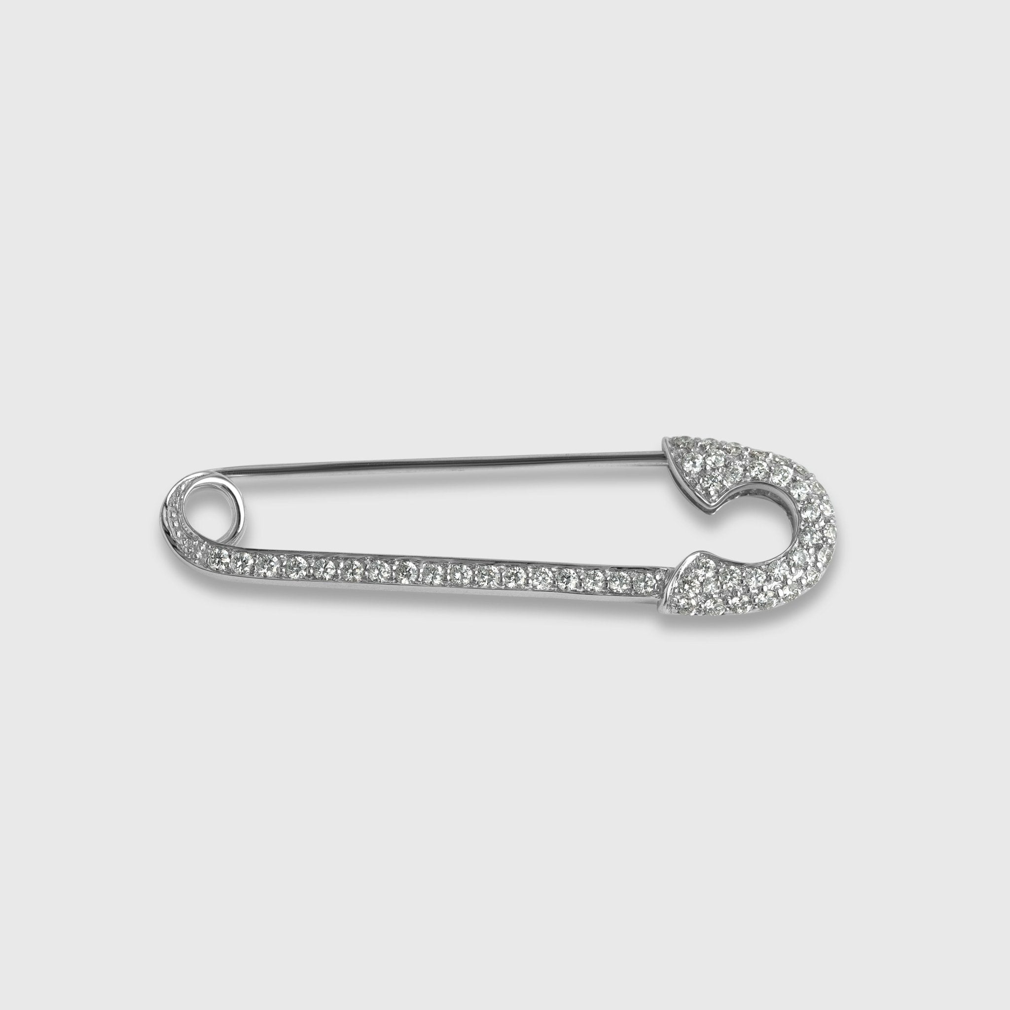 Safety pin with diamonds Clearance