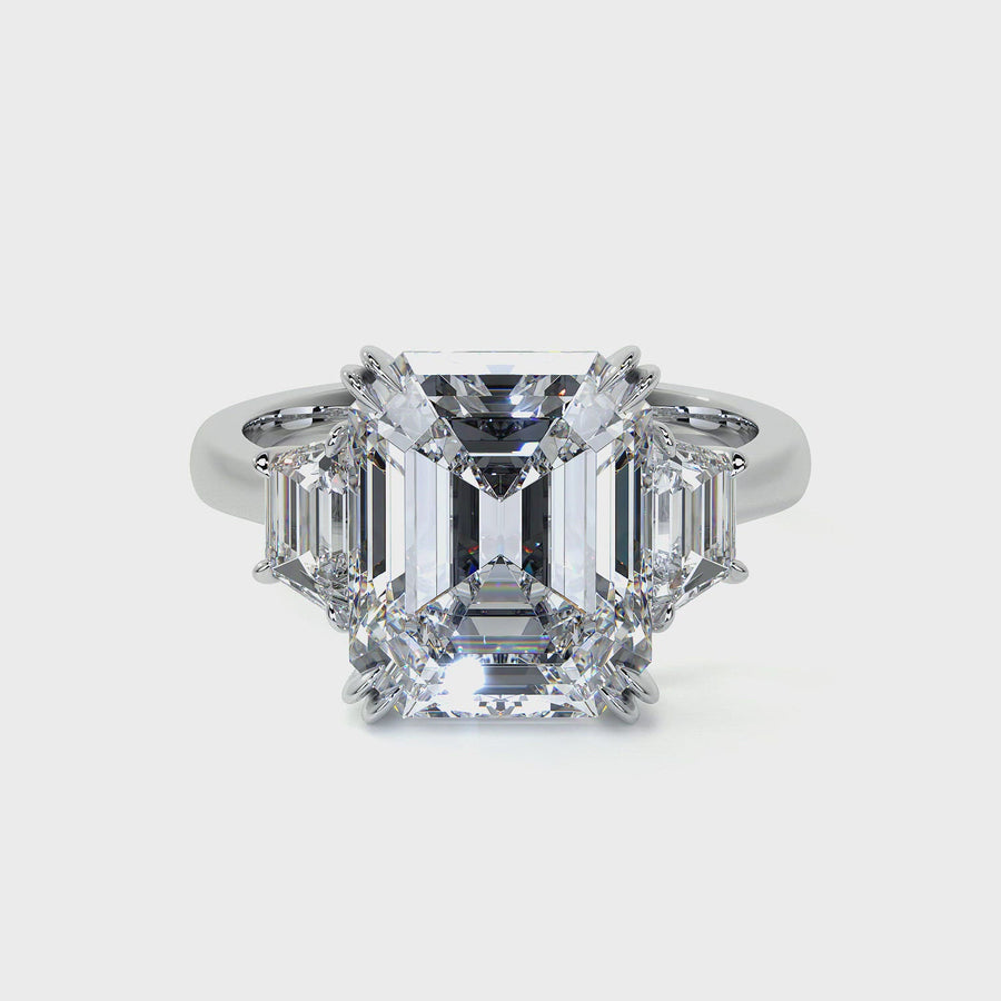 Emerald Cut Diamond Ring, 7 CT