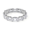 Emerald Cut Diamond East to West Eternity Band - Rings - Leviev Diamonds