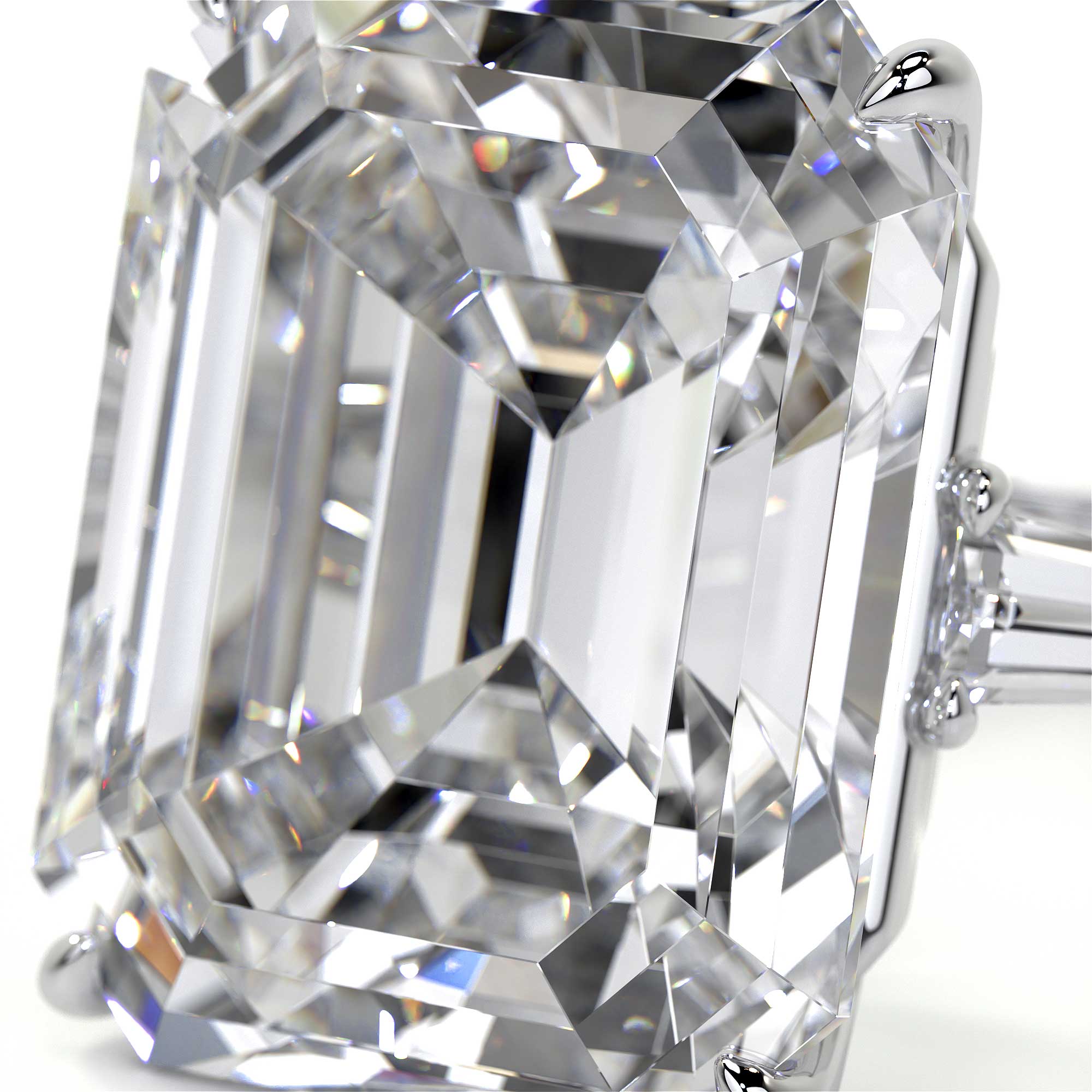 Emerald Cut Diamond Ring, 19 CT - Rings - Leviev Diamonds