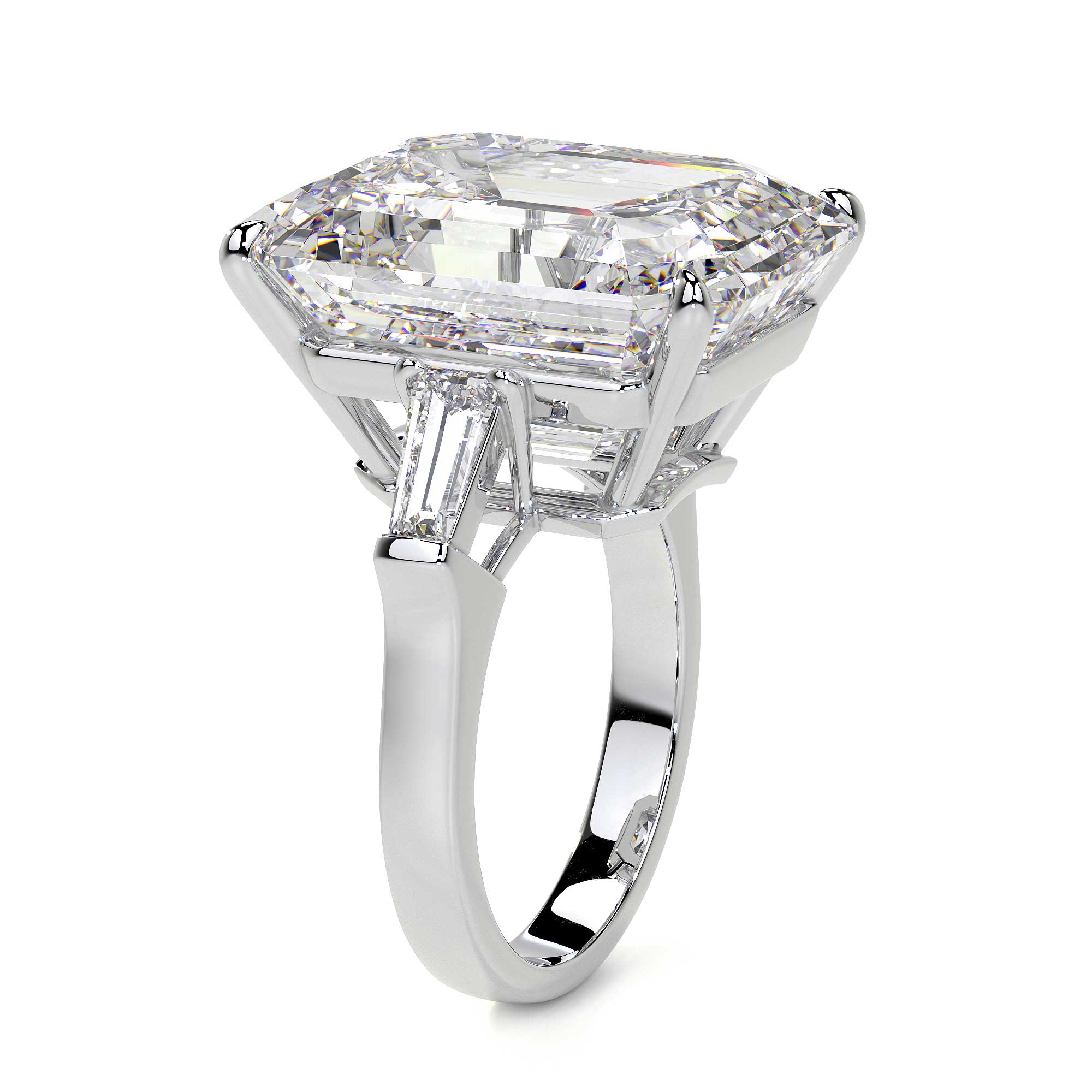 Emerald Cut Diamond Ring, 19 CT - Rings - Leviev Diamonds
