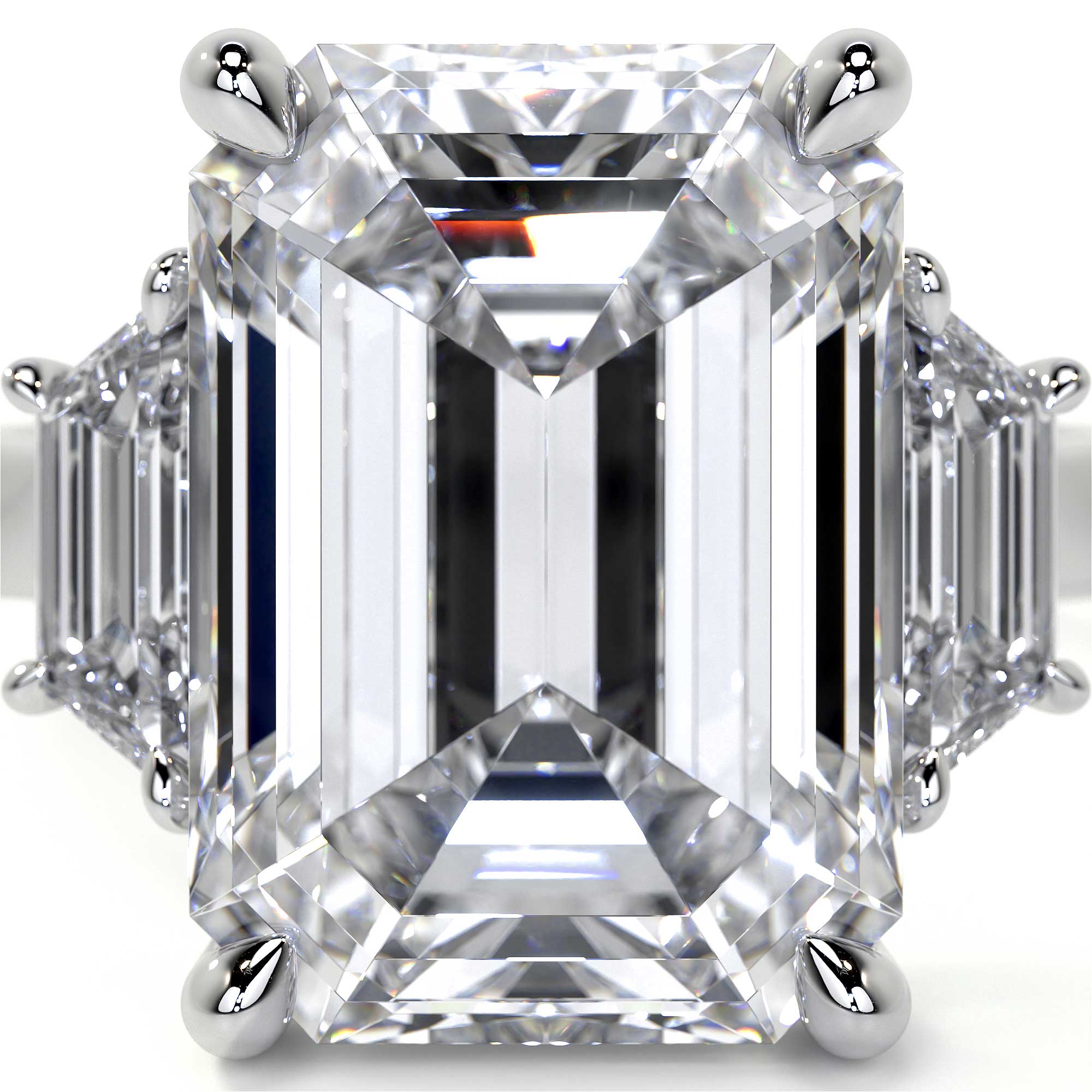 Emerald Cut Diamond Ring, 5 CT - Rings - Leviev Diamonds