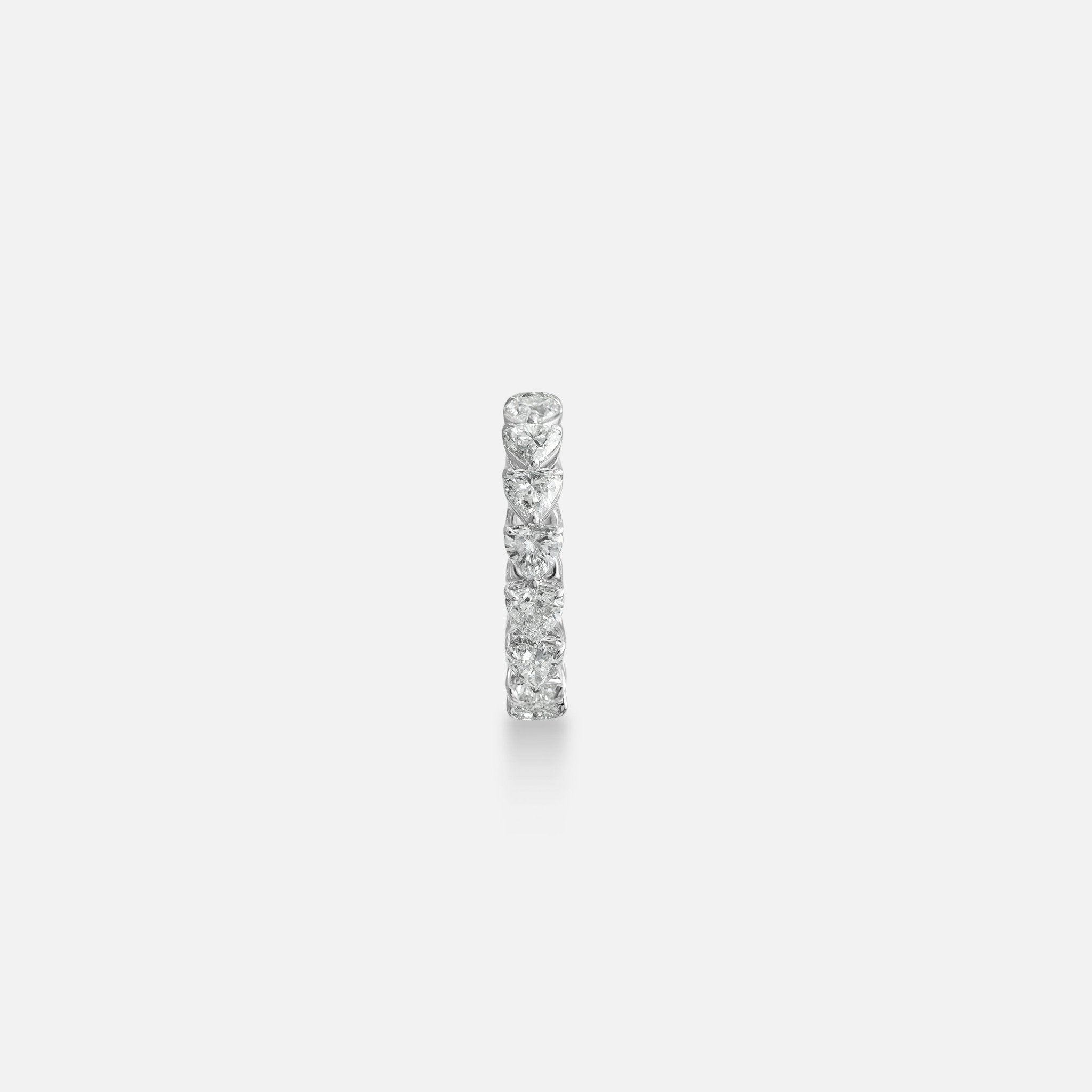 Heart Shape Cluster Diamond Eternity Band - Rings - Leviev Diamonds