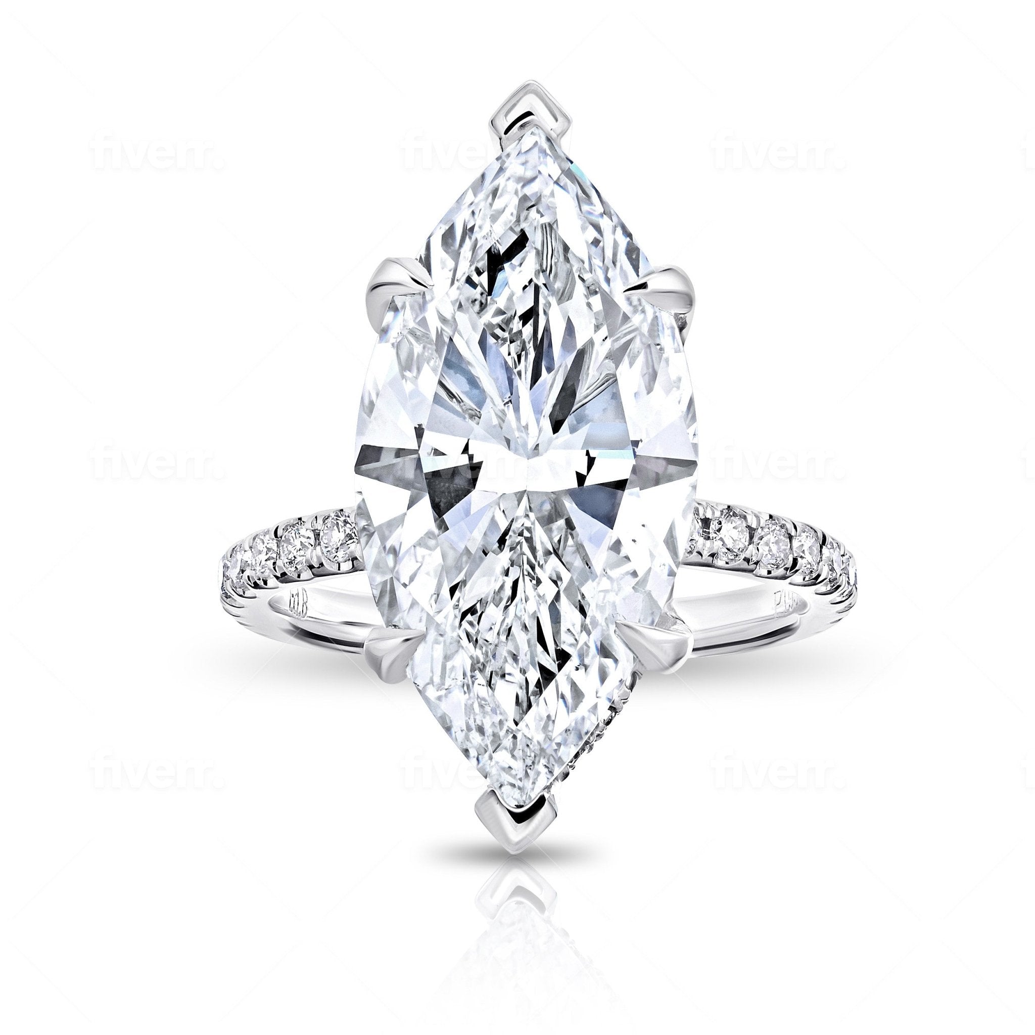Marquise Shape Cut Diamond Ring - Rings - Leviev Diamonds