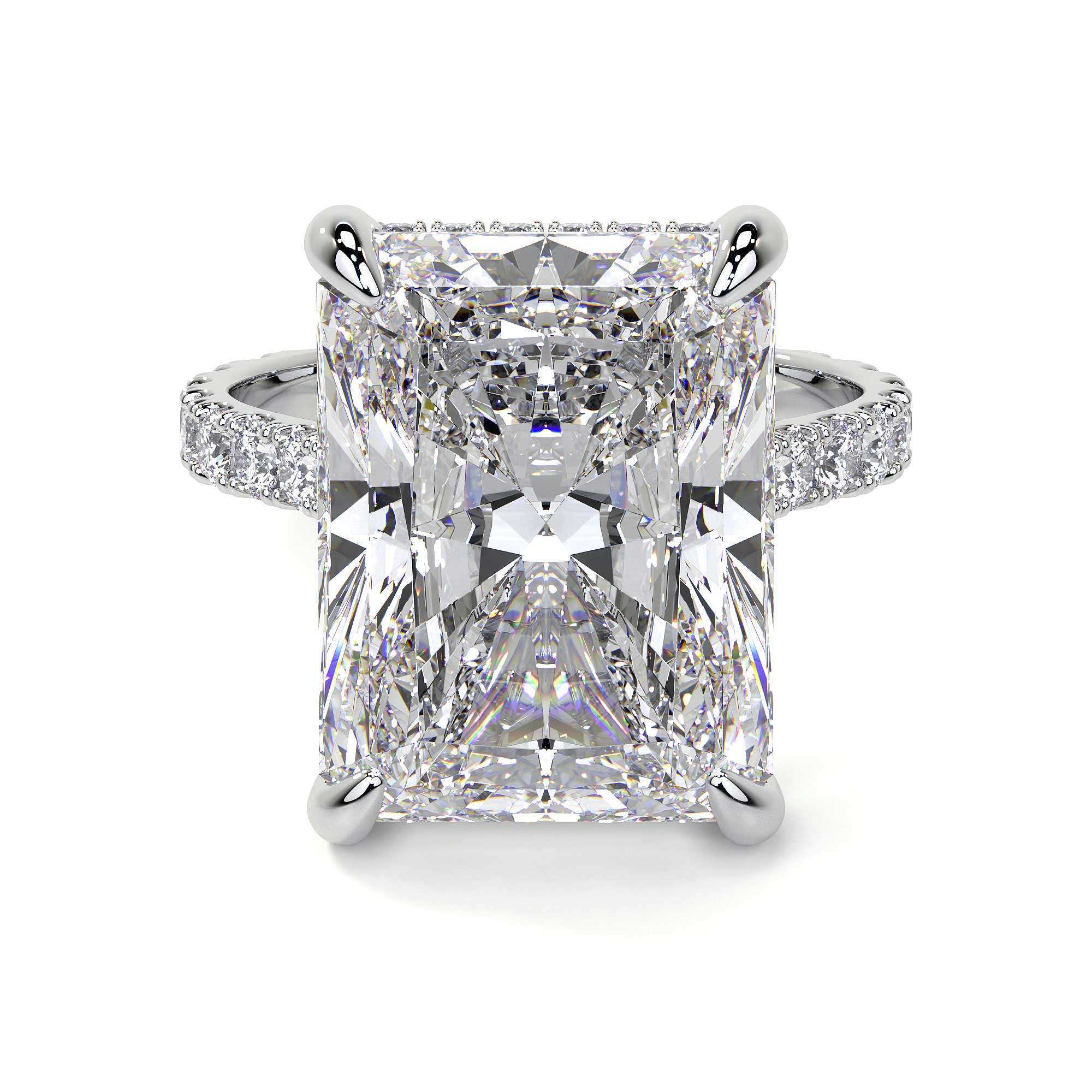 Radiant Cut Diamond Ring, 9 CT - Rings - Leviev Diamonds