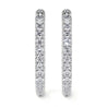 Round Diamond Hoop Earrings, 0.90 CT - Earrings - Leviev Diamonds