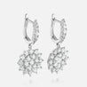 Snowflake Cluster Diamond Drop Earrings - Earrings - Leviev Diamonds