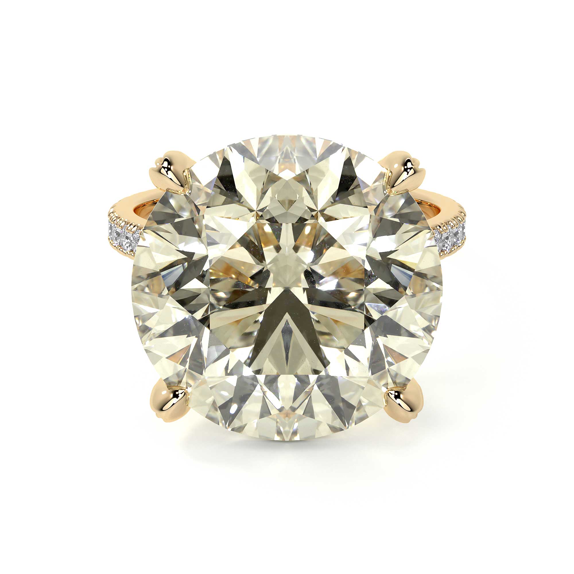 Solitaire Round Diamond Ring, 15 CT - Rings - Leviev Diamonds